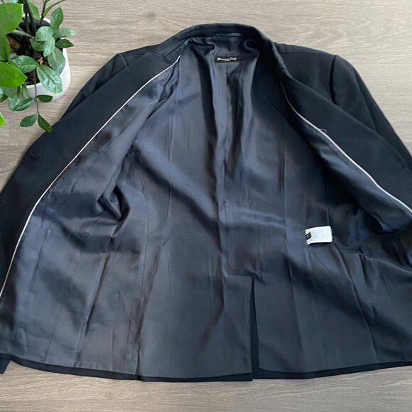 Massimo Dutti Black Blazer with Pockets - Picture 8 of 11